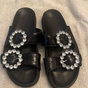 Schultz black sandals  size 7 1/2. Excellent condition
